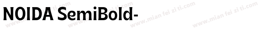 NOIDA SemiBold字体转换
